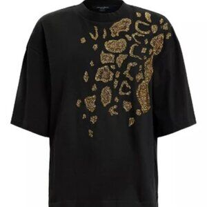 AllSaints Amelie Flow Embellished T-shirt L
